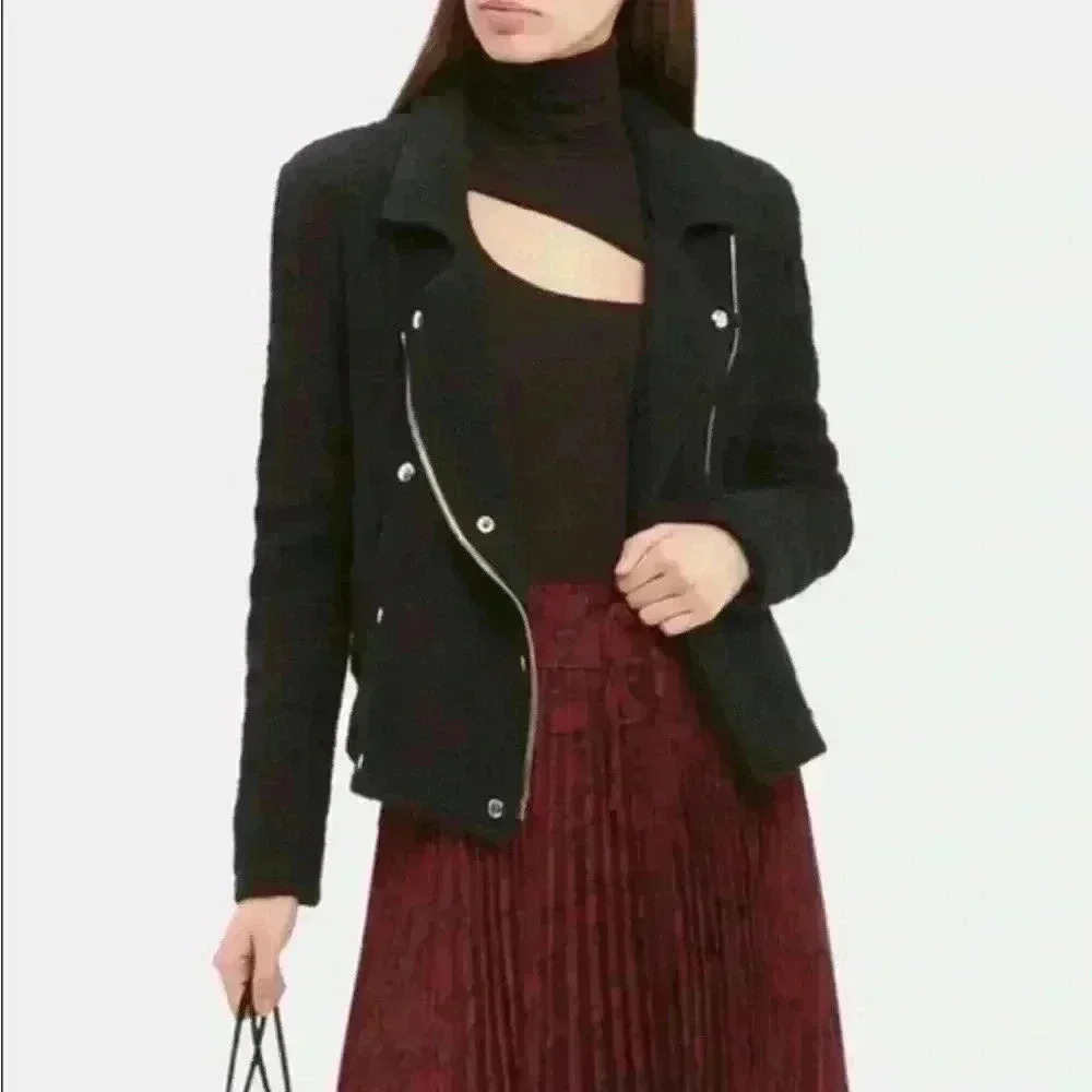 Iro Avery Black Jacket Size 38
